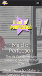 Mobile Screenshot of maidofperfection.com