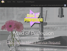 Tablet Screenshot of maidofperfection.com